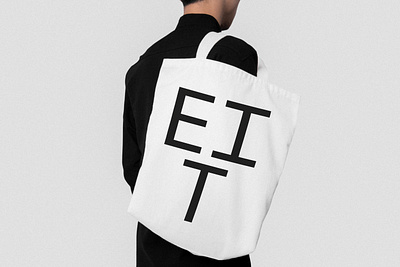 EVERYTHING IS TEMPORARY - TOTE BAG - EIT aesthetic behance black and white branding clean design identity minimal totebag type typography