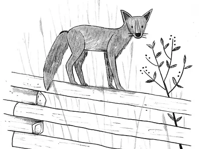 Inktober Day 2 animal blackandwhite cute drawing fox illustration ink ink drawing inktober inktober2019 picturebook