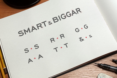 Smart & Biggar Wordmark - Custom Modifications branding corporate corporate identity design letterforms lettering logo minimal rebrand rebranding typography vector wordmark