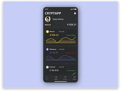 Cryptapp app app design app mobile crypto design mobile app mobile app design mobile ui ui ux