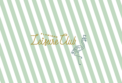 Logo Concept no. 2 branding character design flamingo graphic illustration lettering logo restaurant retro script script font typography vintage