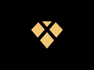 Gem X: Symbol branding diamond gem jewelery jewellery jewelry jewels letspanda logo mark stone symbol x