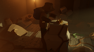 Low Poly Adventure #4 3d 3d art blender children editorial game art illustration low poly magazine render