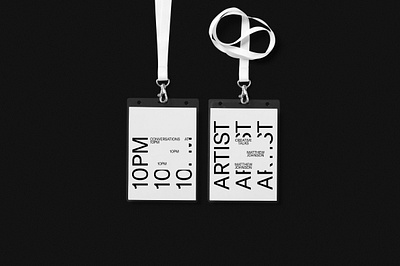 CONVERSATIONS AT 10PM behance black and white branding design identity layout minimal type typographic typography