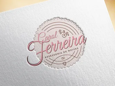 Carol Ferreira - Assessoria de Noivas advice bridal advice design logo turdus wedding