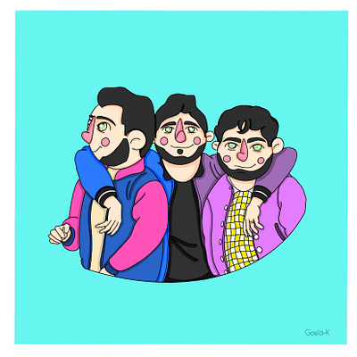 The Jonas Brothers design digital art digital illustration digital illustrations digital illustrator digitalart illustration line art lineart