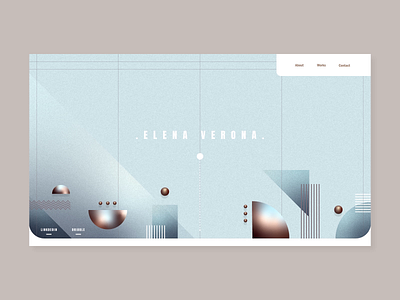 Portfolio - home animation daily design geometry gradient illustration inspiration motion portfolio ui vector web webdesign