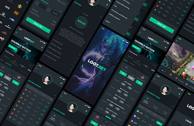 Loot.bat App redesign for iOS app illustration ios mockup ui uiux ux