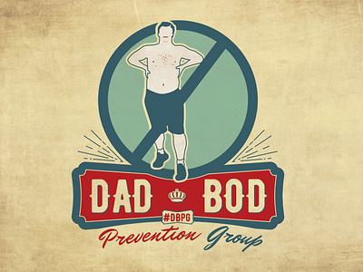 Dad Bod Prevention Group Logo branding bright colorful dad design designer designs graphic design grunge illustration illustrations logo logo design old typography vector art vintage vintage badge vintage font vintage logo