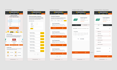 Jobboard App for OwnerOperator design frontend development laravel uxui vuejs