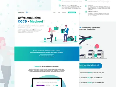 Landing page for CQCD conference adobe xd animation branding illustration interface landing page logo offer shipping ui ux xd
