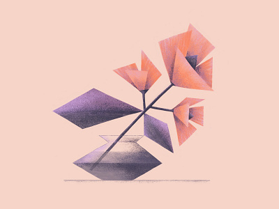 Geometric Flowers flowers geometric illustration