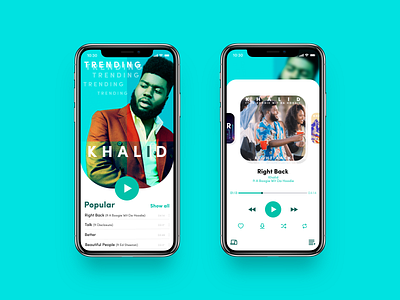 Daily UI 009 - Music App app daily 100 challenge daily ui dailyui music app music ui spotify ui uiux ux