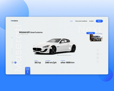 Car Rental Landing Page adobe car design landing layout page page design ui ux web website