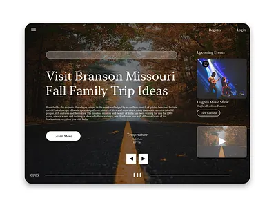 Fall Landing Page Concept app branding design flat icon logo minimal ui ui ux design ux