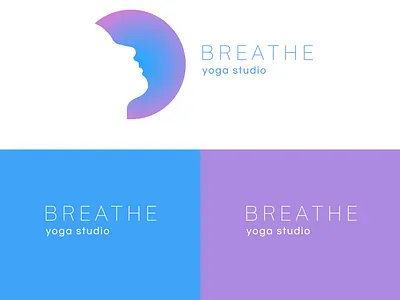 Breathe adobe illustrator branding logo logodesign yoga yoga logo yoga studio