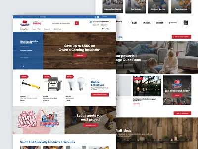 TIMBER MART - Web Design design ui ux web website