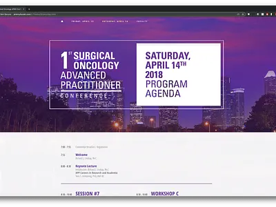 Surgical Oncology APAO Conference houston ux ui website