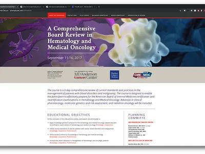 A Comprehensive Board Review in Hematology and Medical Oncology houston ux ui website
