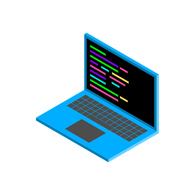 Isometric Laptop Illustration graphic design isometric isometric icons website design