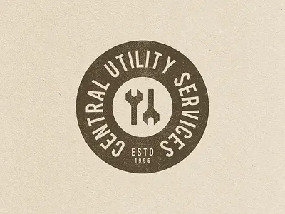 Badge Design for Construction Company badge branding circle logo concept construction local logo logotype texture typography