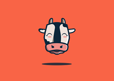 Cow II animal cow design farm icon illustration illustrator logo minimal vector