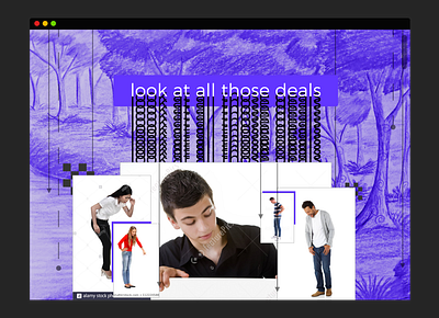 Daily UI :: Landing Page brutalism brutalist dailyui dailyuichallenge landingpage purple stockphotos webdesign