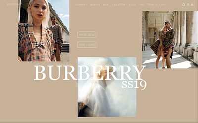 burberry ss19 webpage