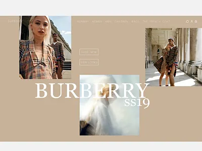 Burberry SS19 Webpage