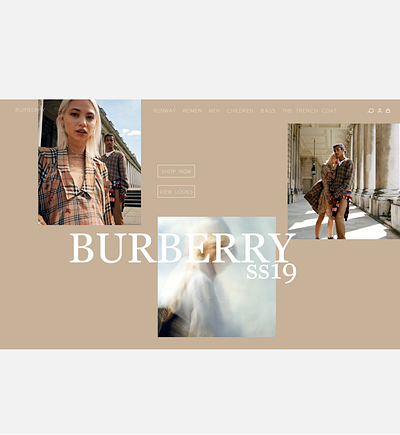 Burberry SS19 Webpage