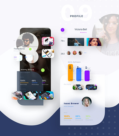 Profile - Inspire UI Mobile app bank bill clean finance incentives kit modern money payment template transaction transfer ui wallet