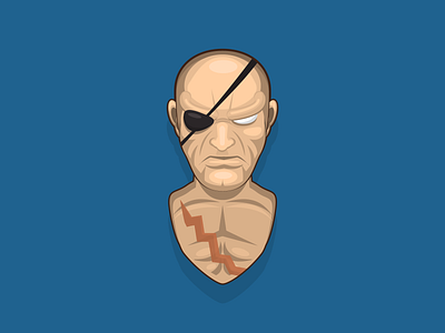 Sagatto cartoon character character design design eye patch fighter illustration muay thai street fighter thailand tiger knee vector villain warrior