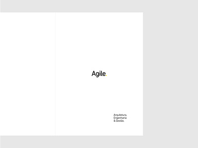 Agile. architect architecture brand brazil designer editorial graphic design gray grid home portfolio typography