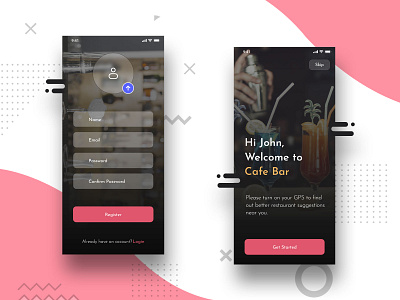 Sign up UI/UX adobe xd app application ui design interactive prototype invision studio mobile app prototype ui ux