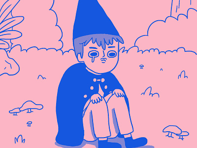 Sadboy Wirt character drawing illustration pink wirt