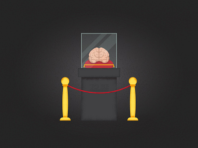 Vectober Day 2 - Mindless adobe adobe illustrator brain design grain illustration illustrator inktober inktober2019 mindless series texture vector