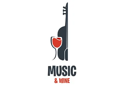 Music & Wine Logo Concept brand branding combination design design designer dualmeaning garagephic studio graphic icon illustration inspiration logo music music logo restaurant vector violin violin logo wine wine logo
