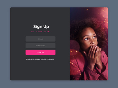 Daily UI 015 - Sign Up app application concept design mobile product design ui ui design ux web web design