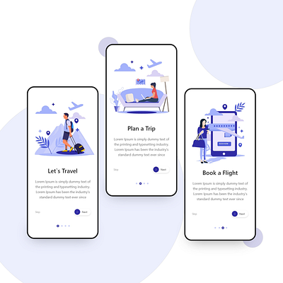 Onboarding app app design app ui application ui hour midnight illustraion ios mobile app mobile ui onboard onboarding onbording screen splash splash page splash screen travel ui userinterface walkthrough