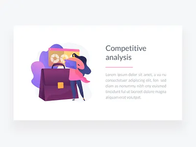Competitive analysis concept illustration. Landing page example. communication concept elements flat graphic design illustration metaphor storytelling ui ui design uiux vector visual web website design
