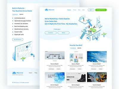 WV sales acceleration isometric isometric illustration landingpage marketing site sale sales sales page salesforce webdesign
