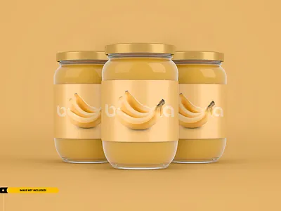 Jam Jar Packaging Mockup brand brand design brand identity branding brochure design glass graphic honey jam jar jars magazine mock up mock up mock ups mockup mockups packaging presentation