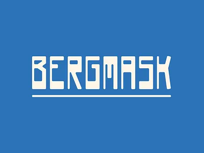 Bergmask Font -Modern Condensed Sans blue bold branding classic condensed font headlines modern sans serif typography