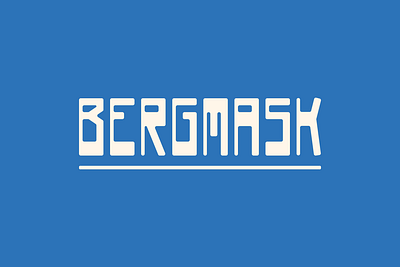 Bergmask Font -Modern Condensed Sans blue bold branding classic condensed font headlines modern sans serif typography