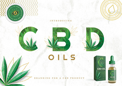 CBD Oil Branding Kit branding branding kit cbd cbd logo cbd oil hemp vape