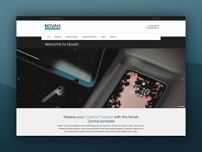J51 Novah - A Joomla Template joomla joomla designs joomla template joomla templates web design webdesign website design