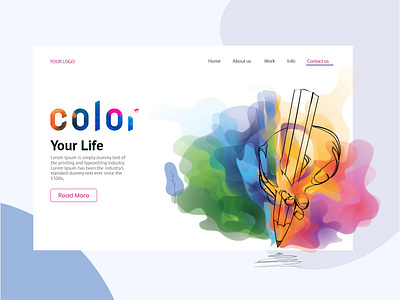 COLOR YOUR LIFE animation branding design icon illustration logo minimal typography vector website