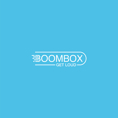BOOMBOX branding design flat identity illustration lettering logo minimal type vector