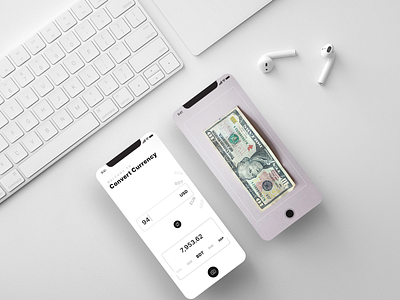 Covert Currency App Concept app convert creative currency design iamfaysal mobile modern page ui ux website