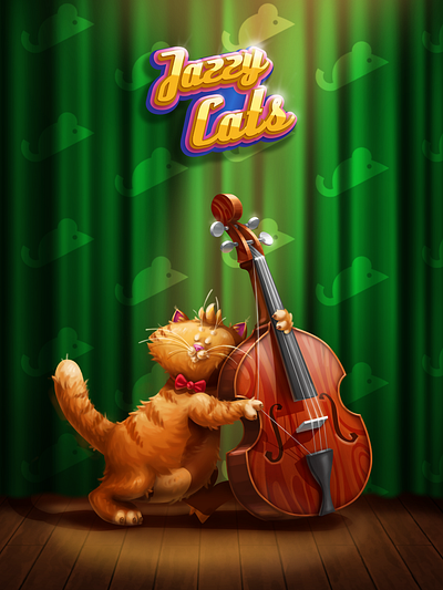 Jazzy Cats 🎷 digital illustration digital illustrator game design